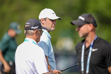 Golf-Scheffler unperturbed after rain interrupts Quail Hollow practice