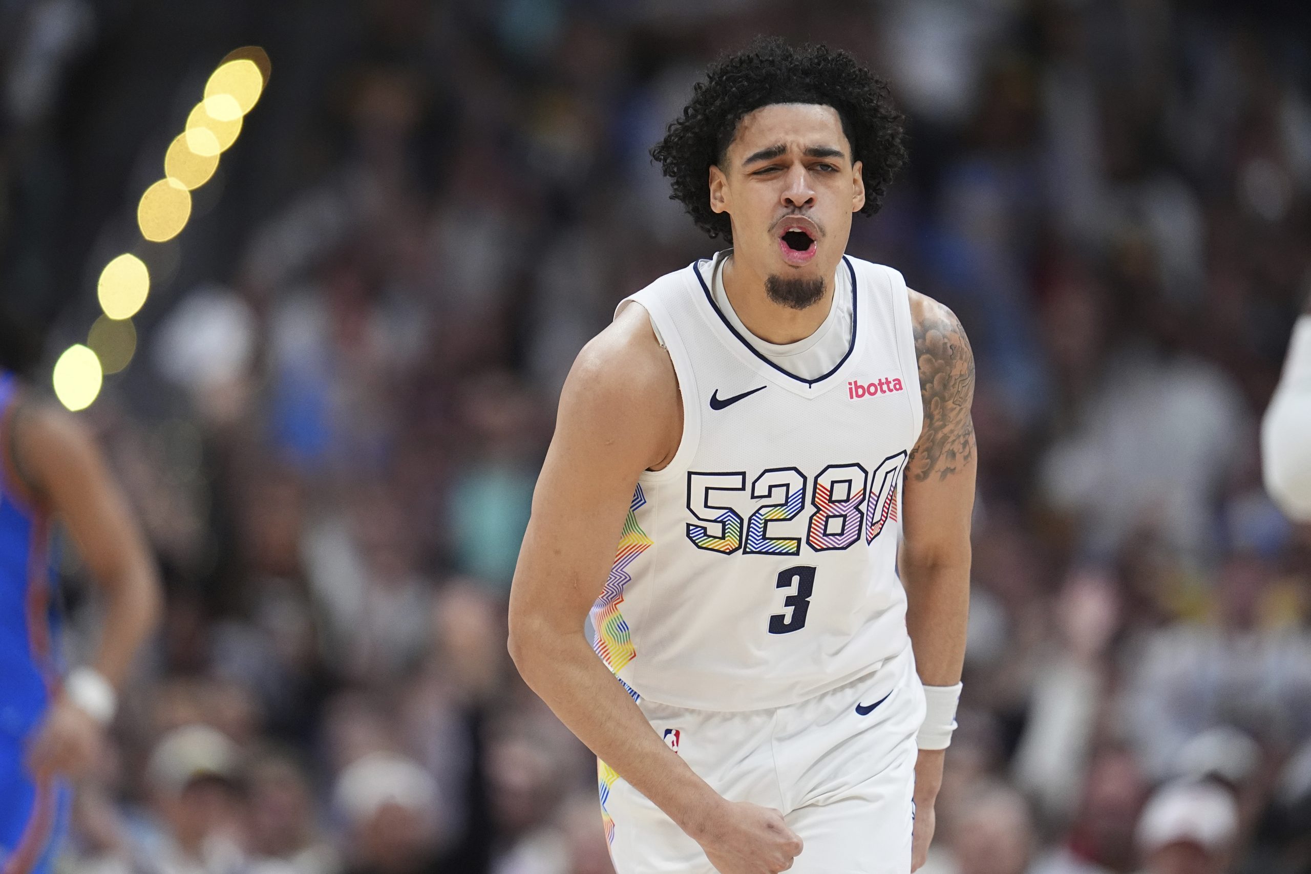 Strawther provides spark off the bench, even loses a tooth, as Nuggets force Game 7 against Thunder