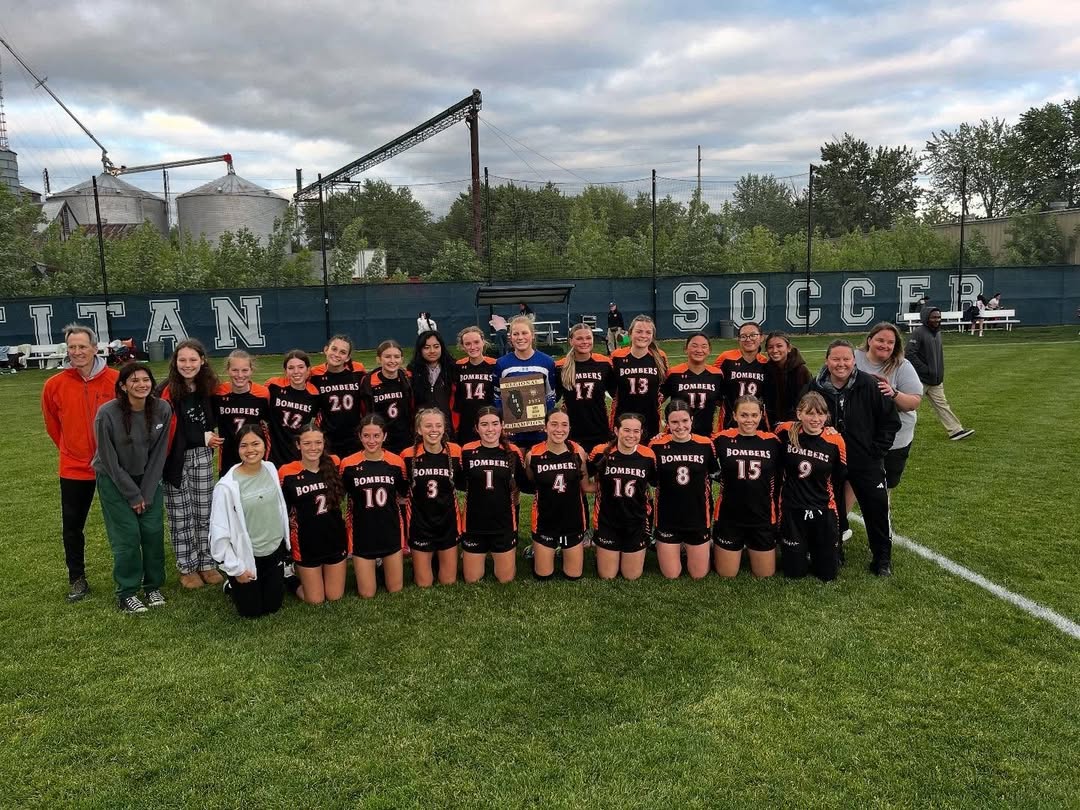 Bomber Girls Soccer are Regional Champions for the first time! 2-1 over Beardstown. Kate Stortzum with both goals and Ky…