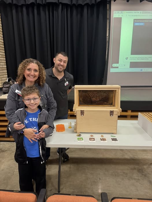 The Wagoner Family , including 4th grader Grey, presented all about bees and The Apiary to fourth grade classes today fo…