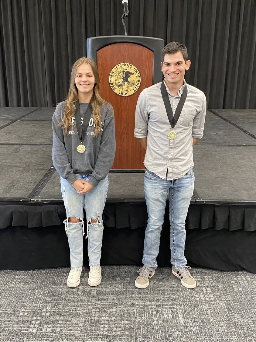 Congratulations to Kaiana Hefner and Blake Overstreet! Both were selected by their teachers and honored today at the Ill…