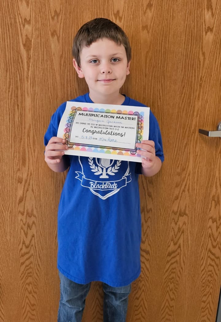 Multiplication Master in Mrs. Poore’s class!! Congratulations!! #Edison #3rdgrade