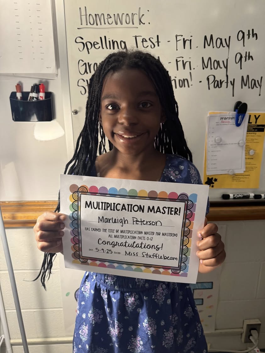 More Multiplication Masters!! Congratulation  Marleigh Peterson and Leela Bias!! #3rdgrade #edison