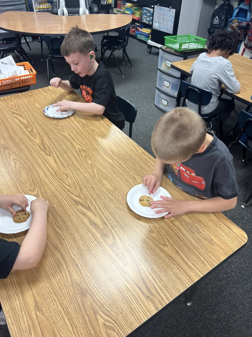 Mrs. Protsman’s class were paleontologists today and worked hard at extracting fossils from the ground. #MAC185