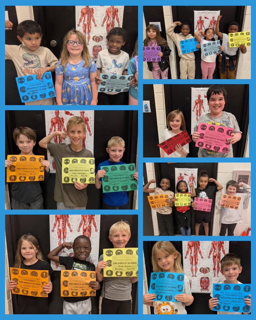 Lincoln PE hard workers! Showing off those muscles. #MAC185