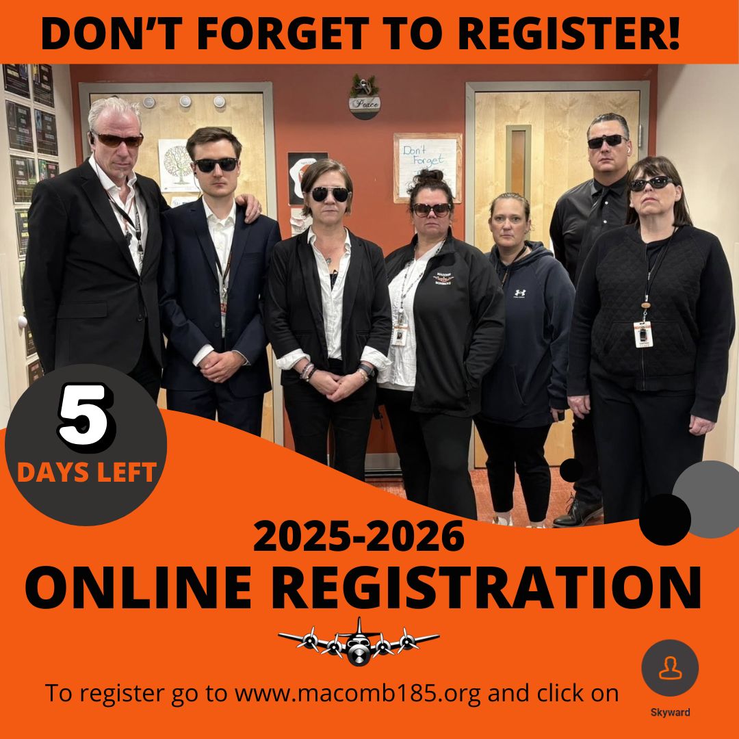 HAVE YOU REGISTERED FOR THE 2025-2026 SCHOOL YEAR? Register by Friday, May 23rd. Please register your returning student…