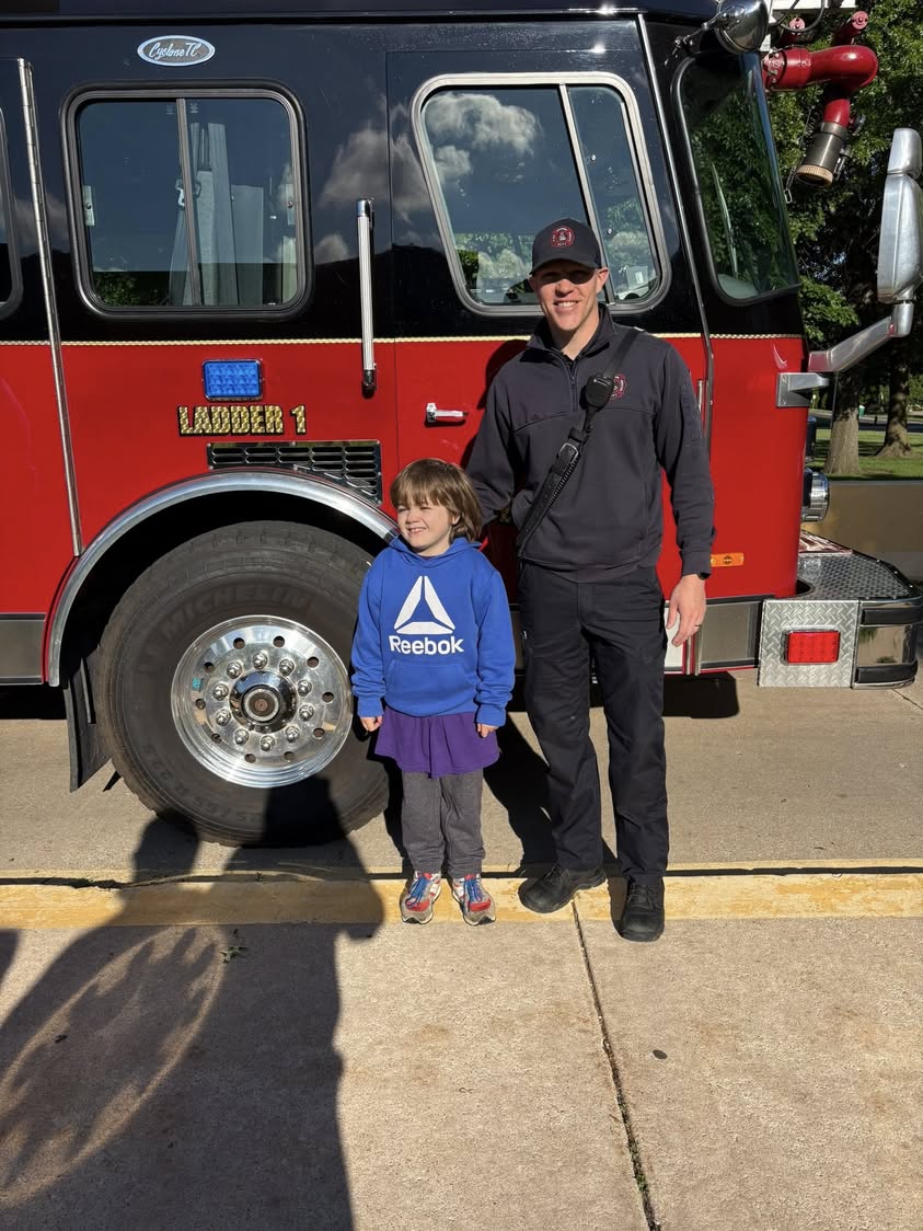 Thank you to the Macomb Fire Department for creating an extra special memory for our very lucky students Kinley and Vand…