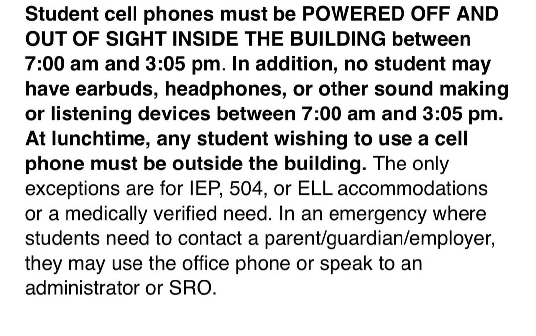 New 2025-2026 Personal Electronic Device Policy for Macomb High School