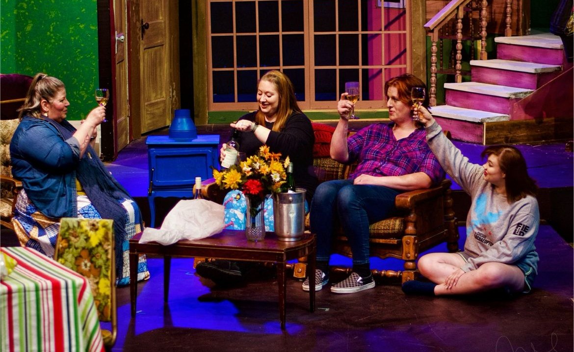 Boys Weakened: “Girls Weekend,” at the Playcrafters Barn Theatre through May 11