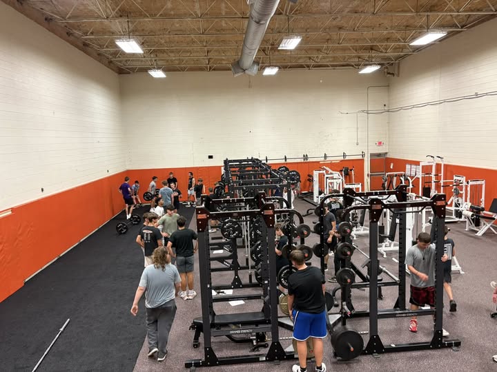 Great first week in the new weight room! Our guys are loving the new equipment and turf! It was great to see all the equ…