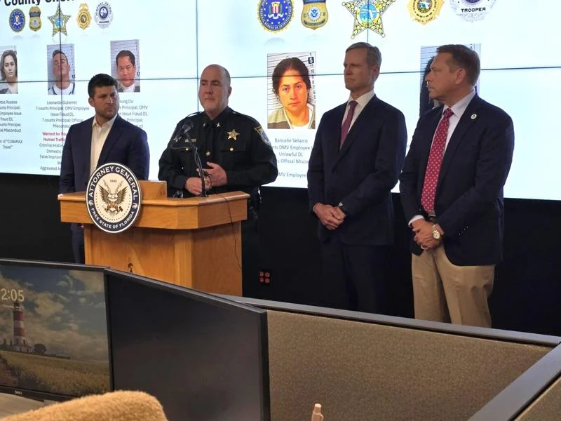 Multi-agency task force arrests eight in illegal drivers license scheme