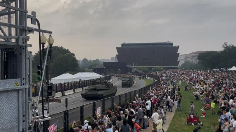 Trump touts U.S. military strength to mark Army’s 250th anniversary