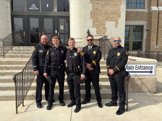 Officers Franklin and Sauer Graduate from Law Enforcement Academy and Join Kewanee Police