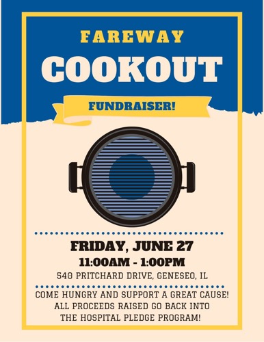 Support Hammond-Henry Hospital at the Fareway Cookout in Geneseo on June 27, 2025
