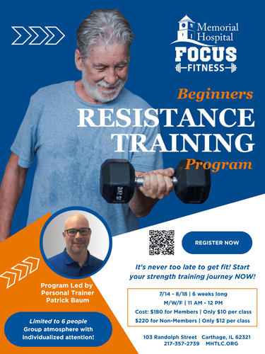 Join the Beginners Resistance Training Program at FOCUS Fitness in Carthage on July 14, 2025