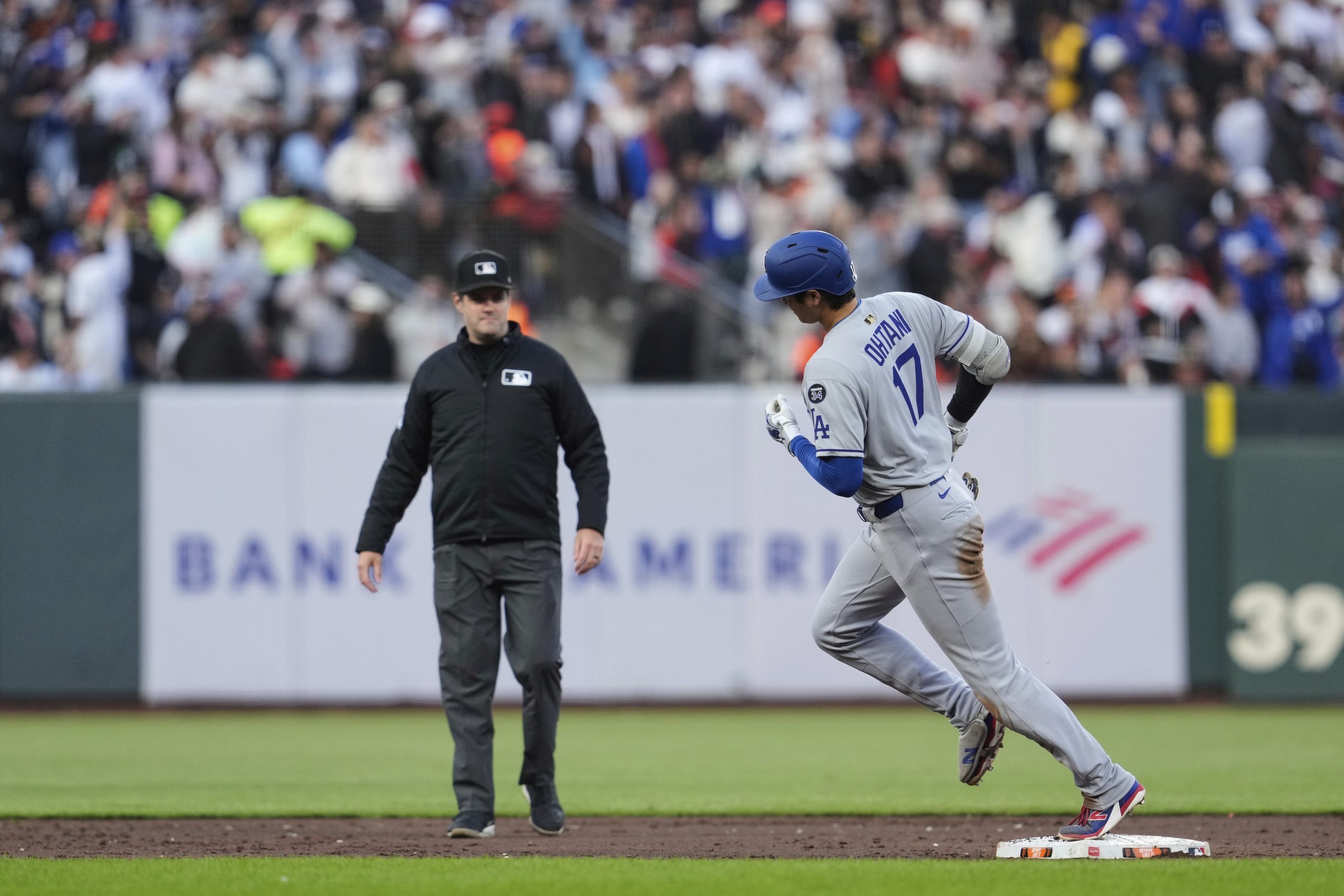 Shohei Ohtani crushes 32nd home run into San Francisco’s McCovey Cove