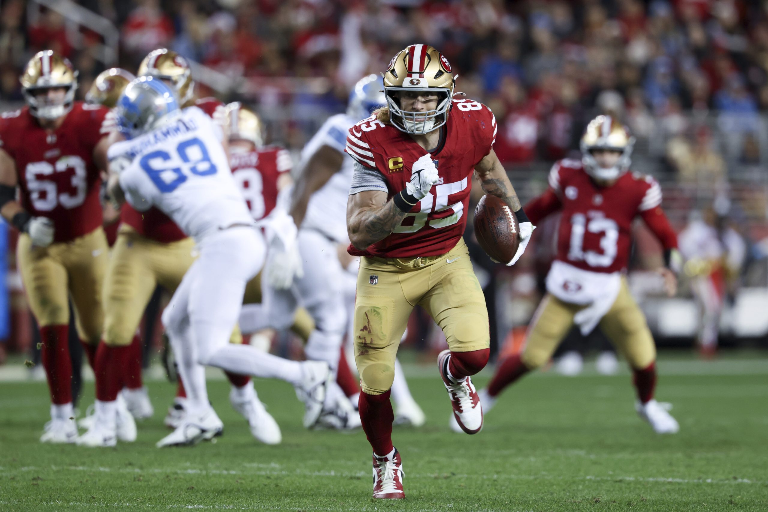 George Kittle’s all-around excellence earns him the honor of top tight end in AP rankings