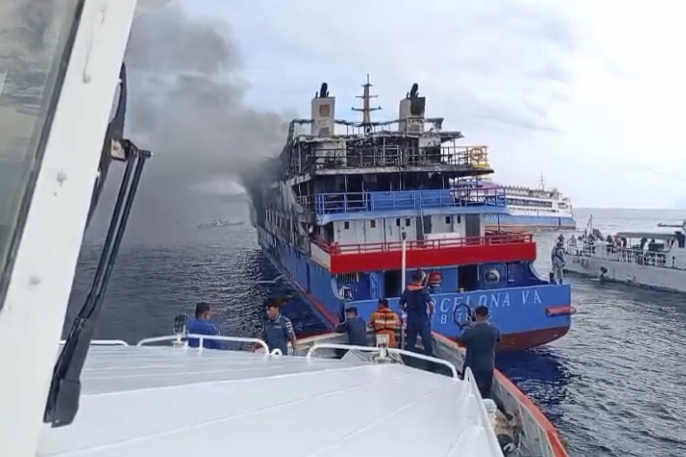 Indonesian passenger ferry catches fire at sea, killing at least 5