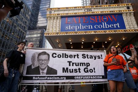 Comedians support CBS ‘Late Show’ host Colbert, Jon Stewart rips Paramount