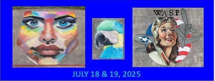 Register for the Chalk Art Competition at The 2025 Prairie Chicken Arts Festival