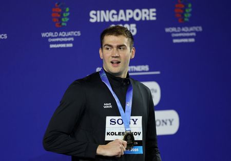 Swimming-Final day haul lifts Russia’s neutral athletes to fifth at world championships