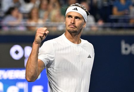 Tennis-Zverev fights back to oust defending champion Popyrin from Canadian Open