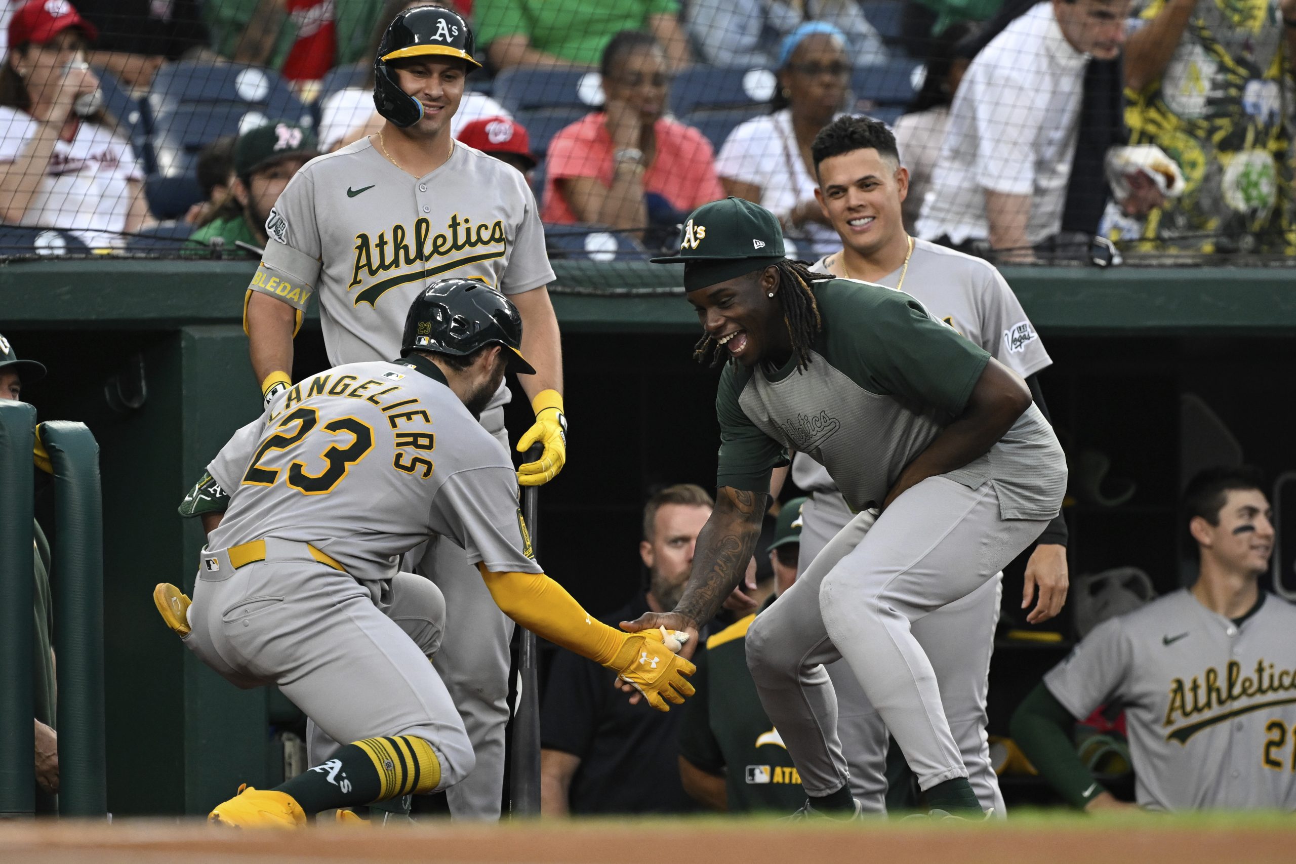 Athletics’ Shea Langeliers join elite list of catchers with second 3-homer game