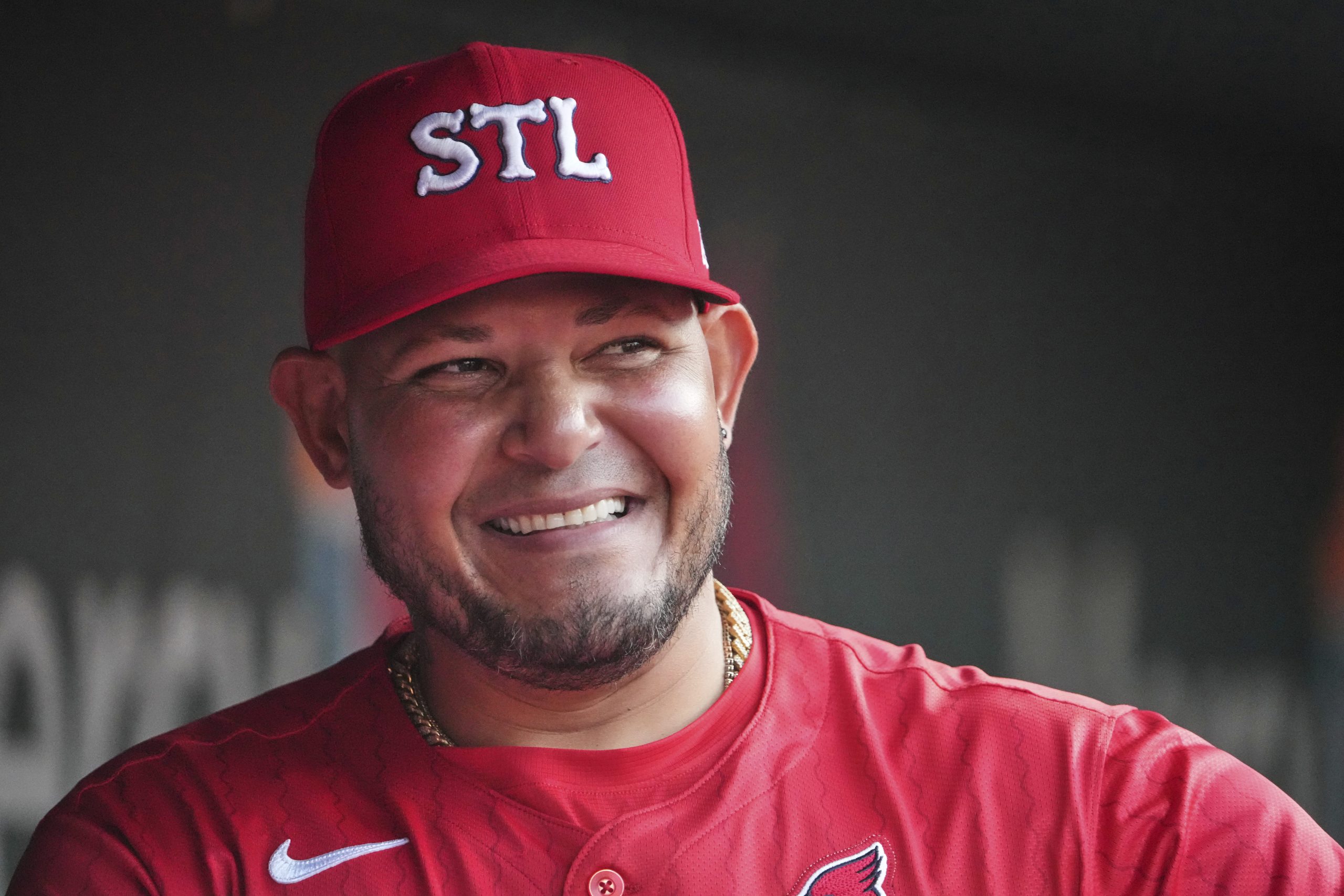 Former All-Star catcher Yadier Molina returns to Cardinals’ dugout as temporary coach