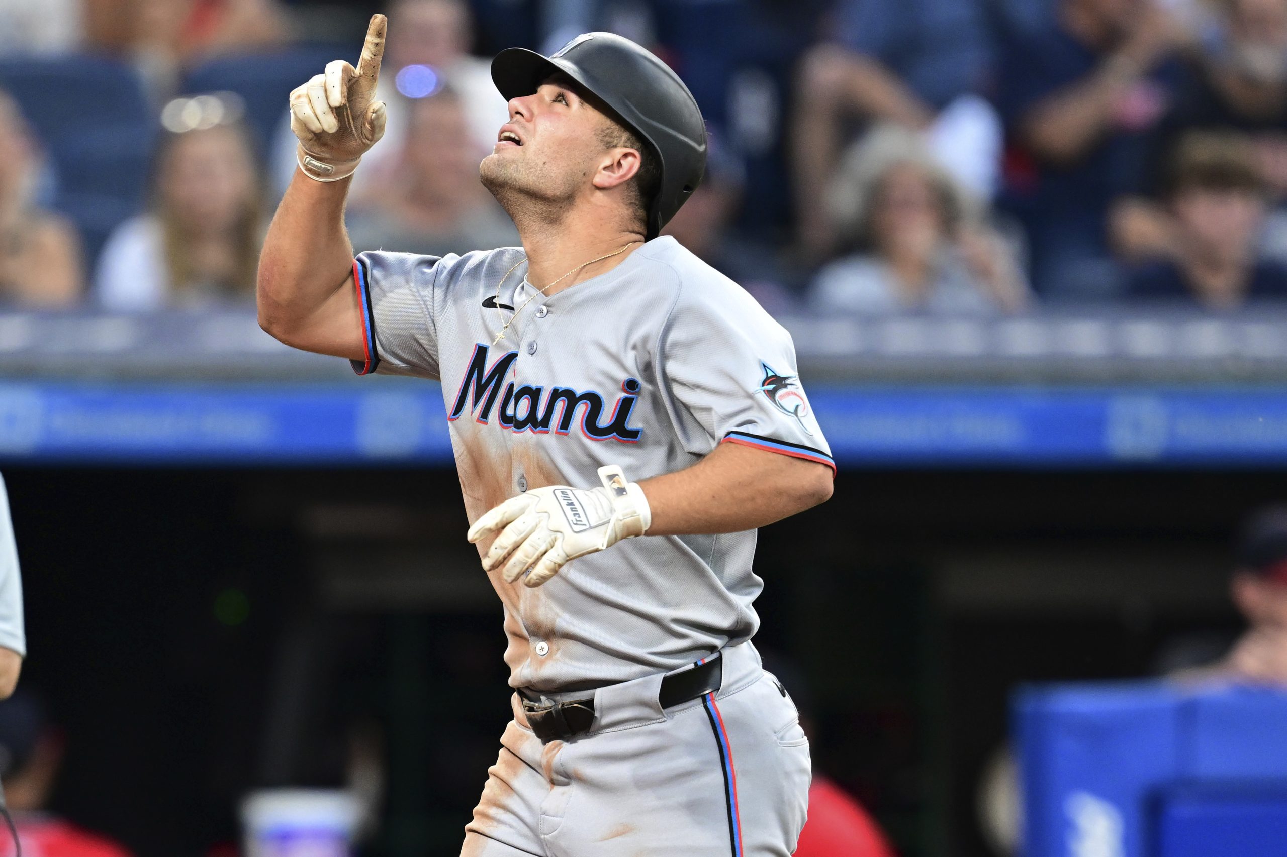 Jakob Marsee is off to an impressive start in 1st major league action with the Miami Marlins