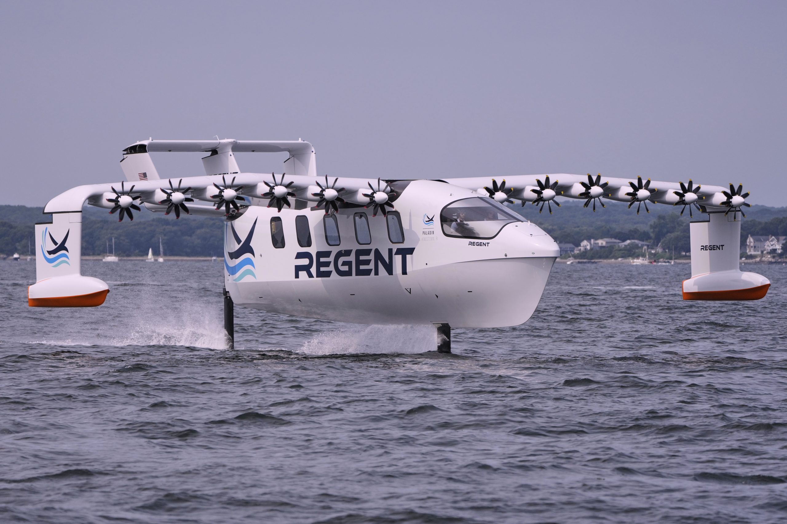 Winged ferry that glides like a pelican tested for coastal transportation