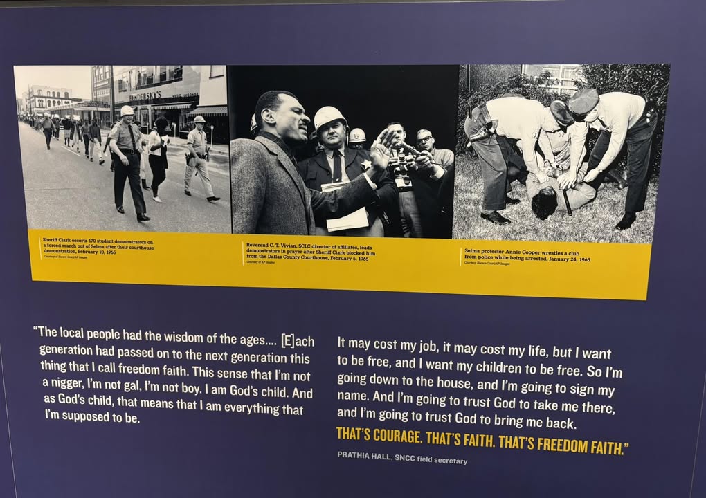 Mrs. Diallo 4th grade teacher at Edison is in Memphis, TN visiting the National Civil Rights Museum and found Reverend C…