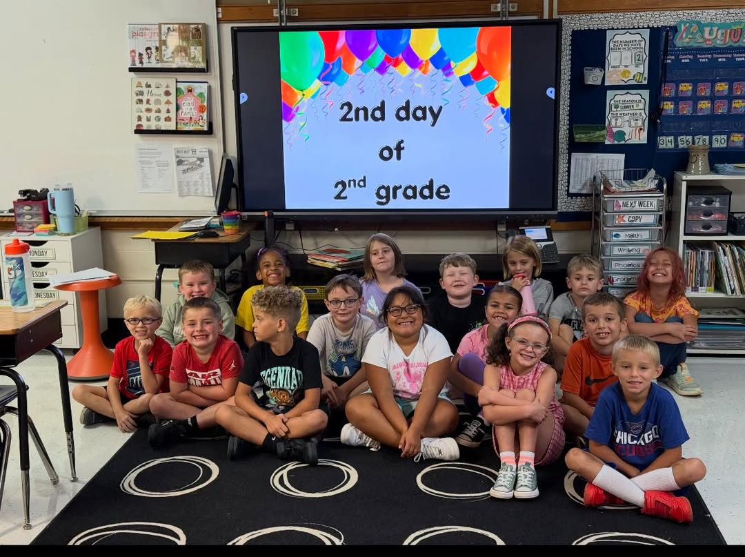 Mr. Baxter’s class was so excited to be 2nd graders on the 2nd day of school!!