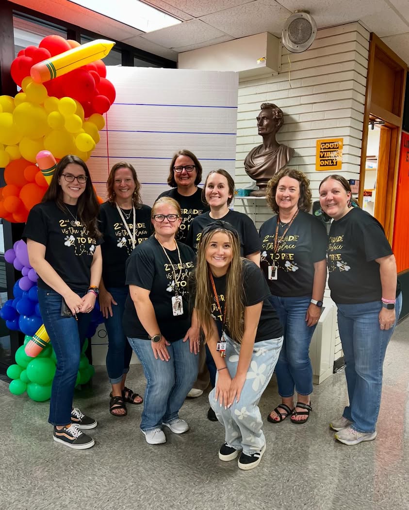 2nd day of 2nd grade on Friday and these girls think it’s the best place to “bee”!