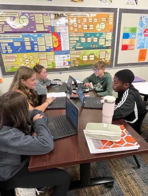 Mrs. Cooper’s ELA class worked in their communities to discuss grit and “Characteristics of Resilient People.”    #Macom…