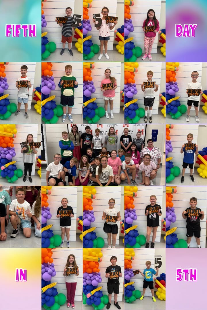 Mrs. Bagley’s class celebrated the “5th Day in 5th Grade” in style. Happy 5th day 5th Graders!!  #MAC185 #edisonbombers
