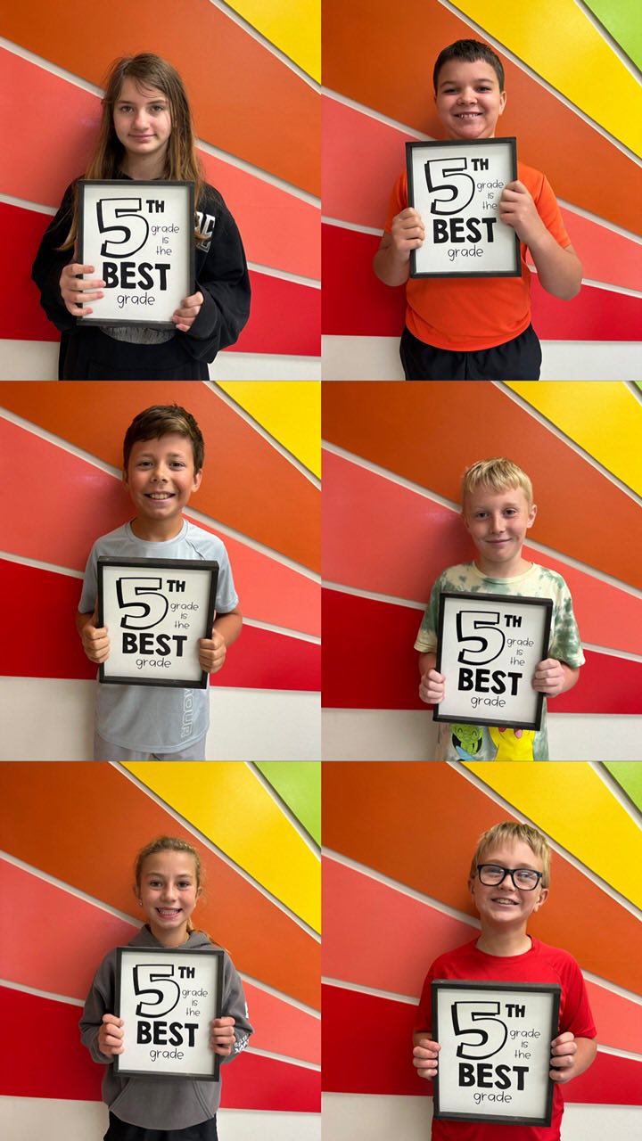 5th Day in 5th Grade!!  5SZ had a Family photo shoot to celebrate the Day. They say “5th Grade is the Best Grade!” #MAC1…