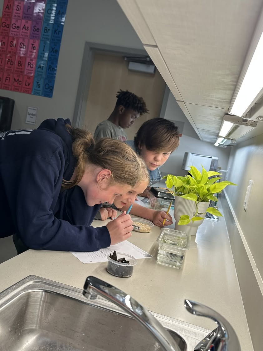 6th grade science had some animal visitors for their first lab of the year! These scientists are making observations to…