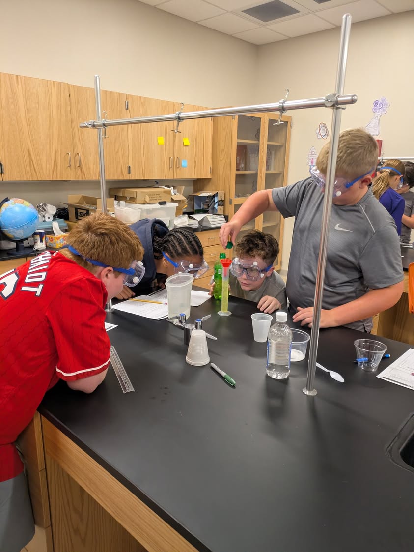 7th grade science students have been busy using the scientific method to practice some of their new lab skills.  #mac185