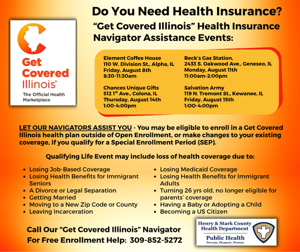 Get In-Person Health Insurance Assistance in Henry and Stark Counties