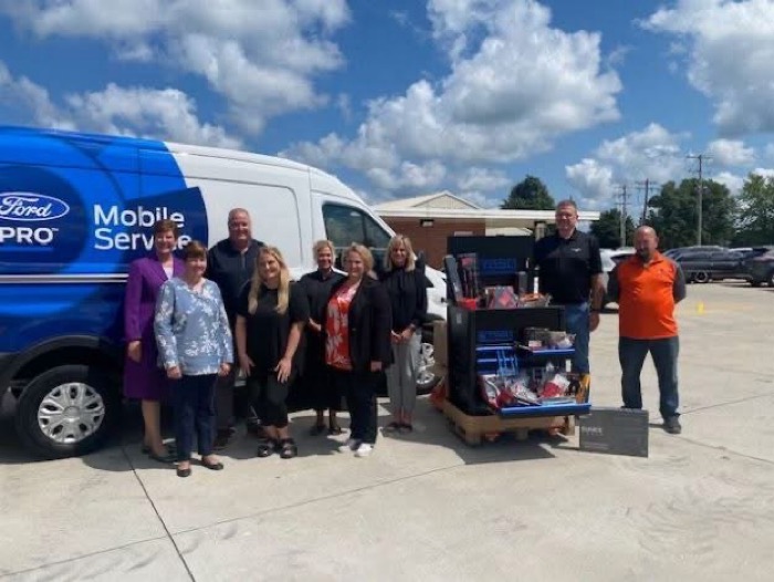 Gustafson Ford Boosts The Kewanee High School Automotive Program with Tool Donation