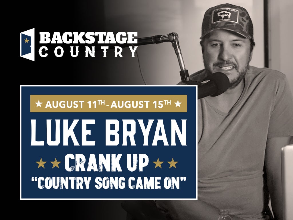 This Week’s Backstage Country Host: Luke Bryan