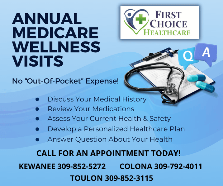 Stay Healthy with Free Medicare Annual Wellness Visits at First Choice Healthcare