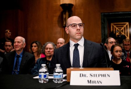 Miran may not be at Fed’s rate-setting table next week, lawmakers say