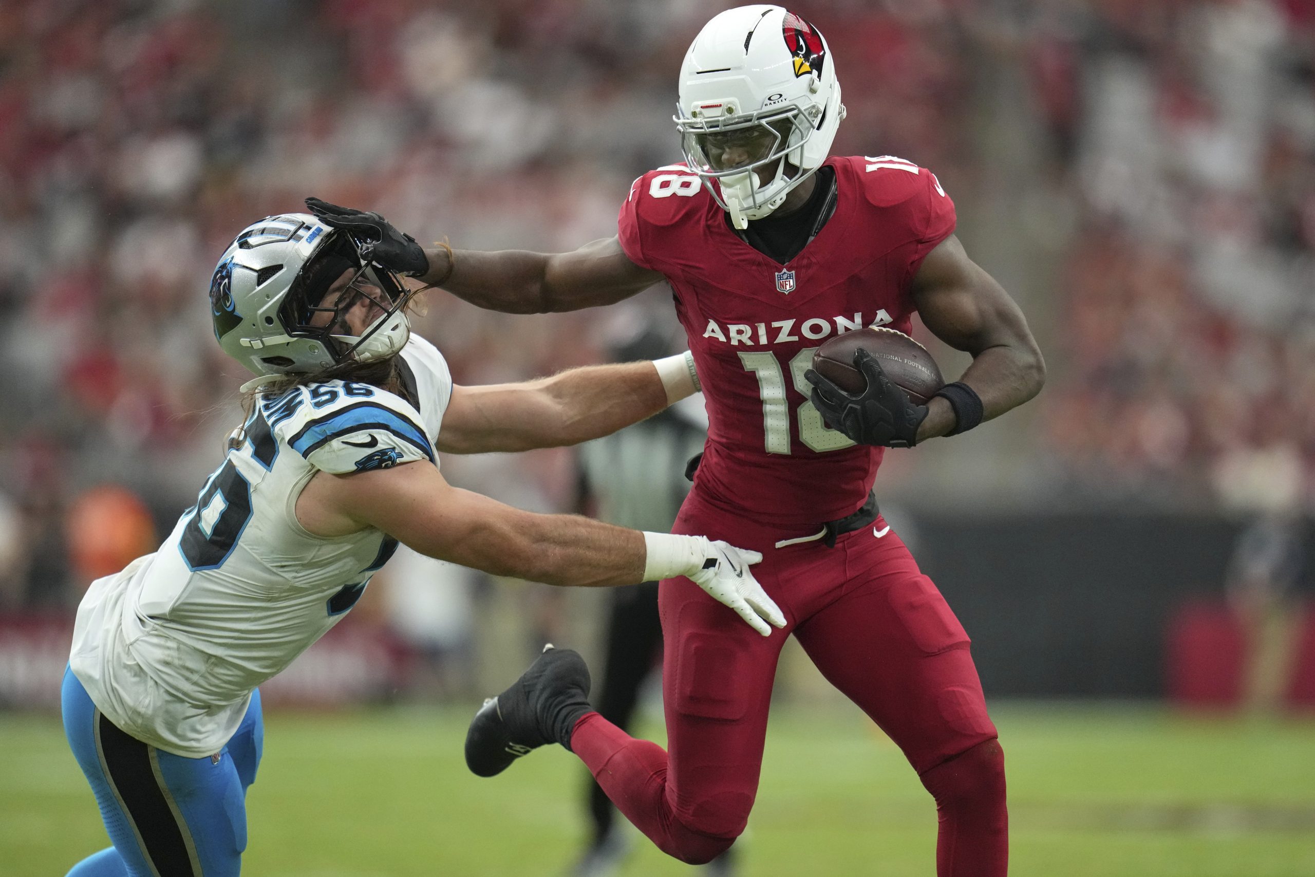 Calais Campbell’s sack with 26 seconds left secures Cardinals’ 27-22 win after Carolina comeback try