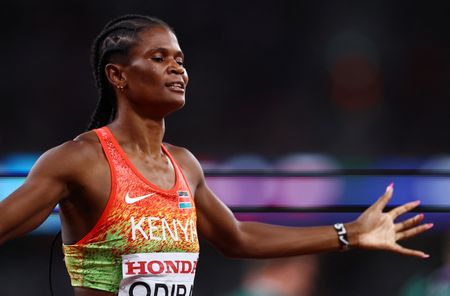 Athletics-Kenyan Odira storms to shock 800m gold