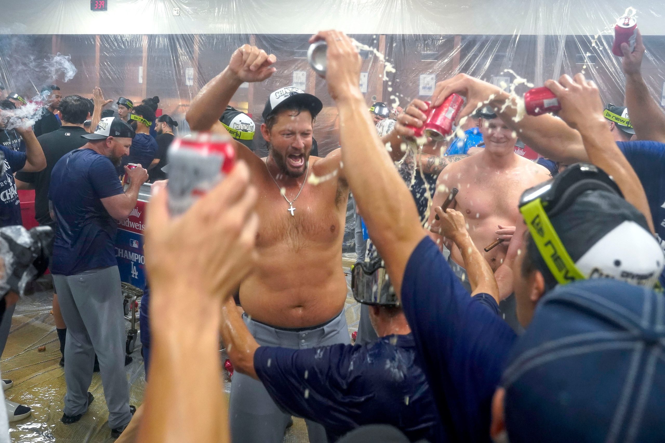 Clayton Kershaw and Dodgers celebrate 12th NL West title in last 13 seasons