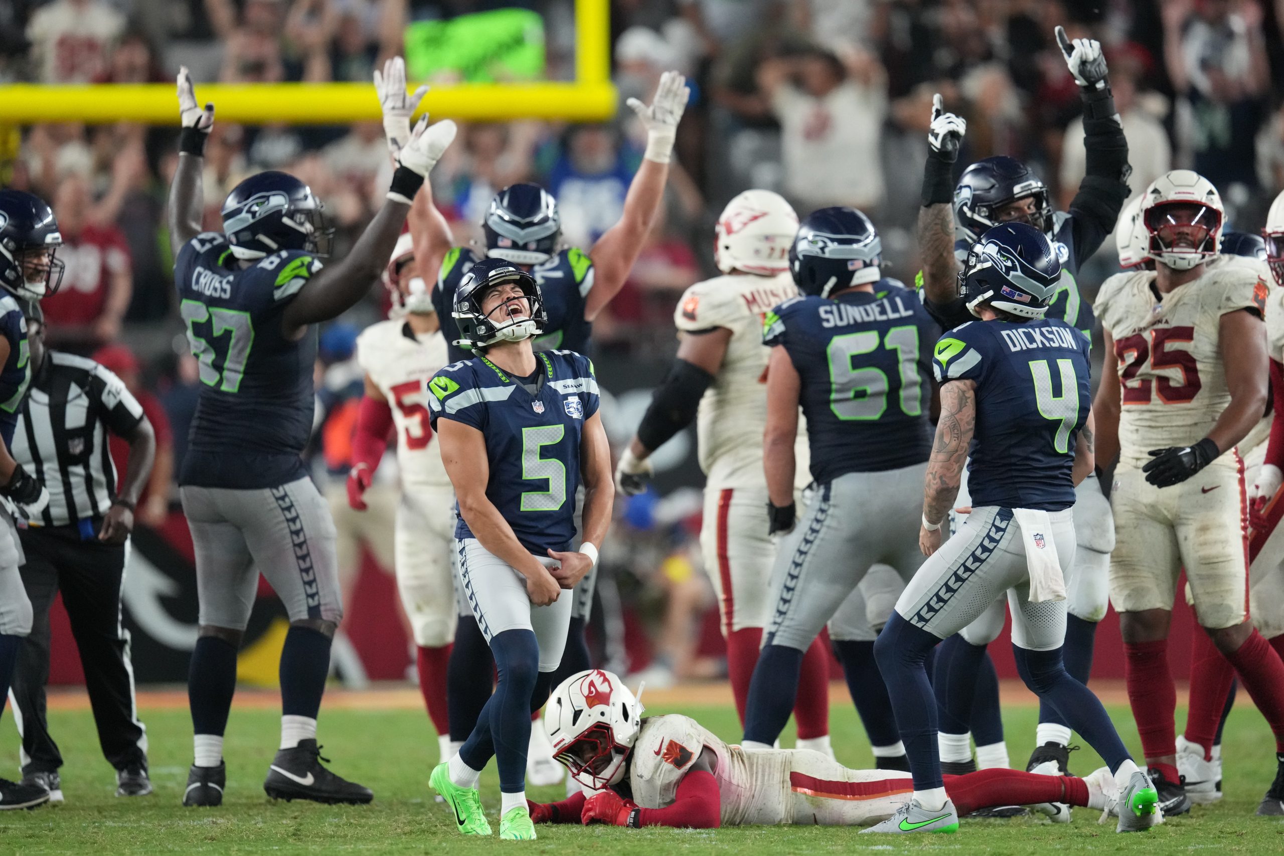 Jason Myers boots 52-yard FG on final play, lifting Seahawks to 23-20 win over Cardinals