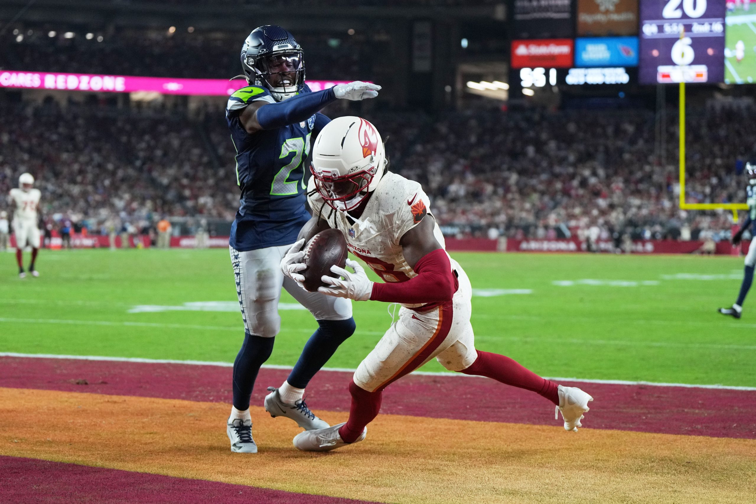 Cardinals’ Marvin Harrison Jr. shows mercurial side with TD, bobbled pass against Seahawks
