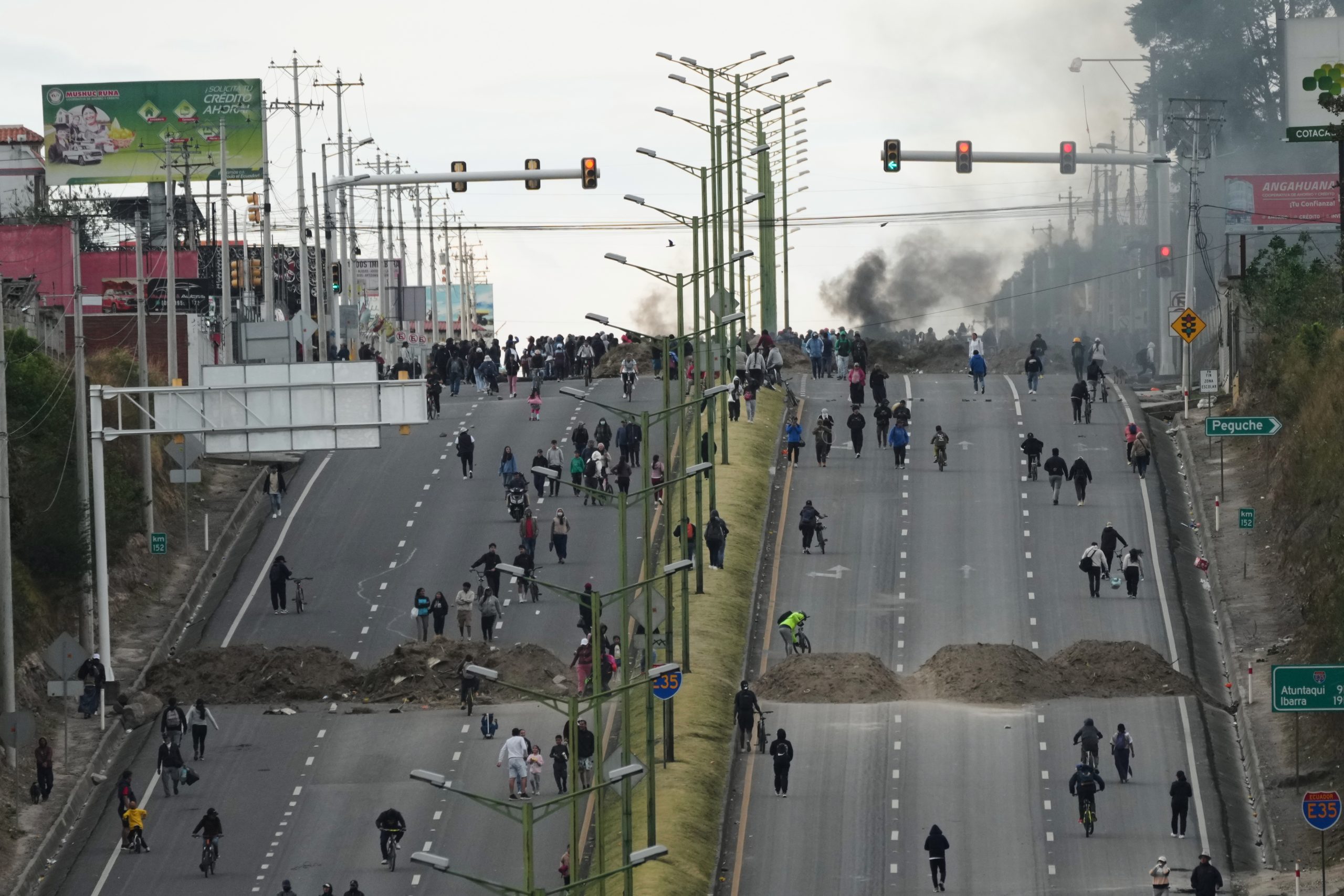 Violent clash over fuel prices in Ecuador leaves 1 protester dead and 12 soldiers injured