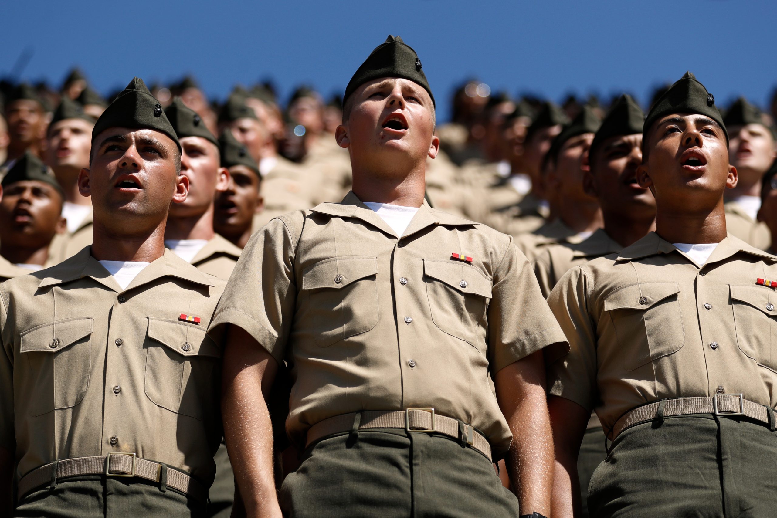 Marines say they hit recruiting goals and point to ‘unapologetic’ standards
